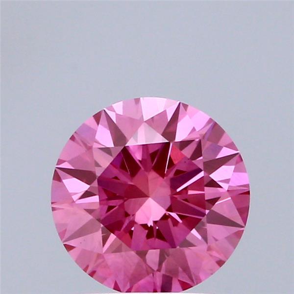 1.53 Ct. Fancy Vivid Pink Round Lab Grown Diamond