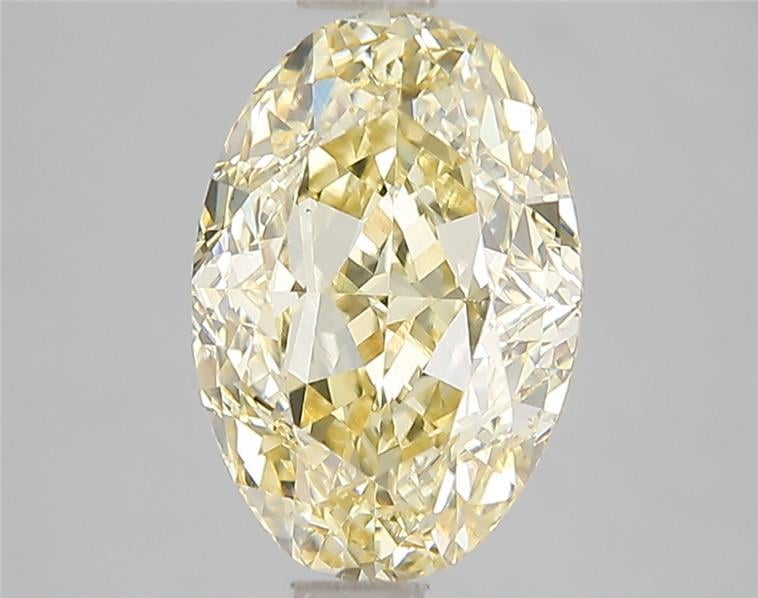 3.08 Ct. Fancy Intense Yellow Oval Lab Grown Diamond