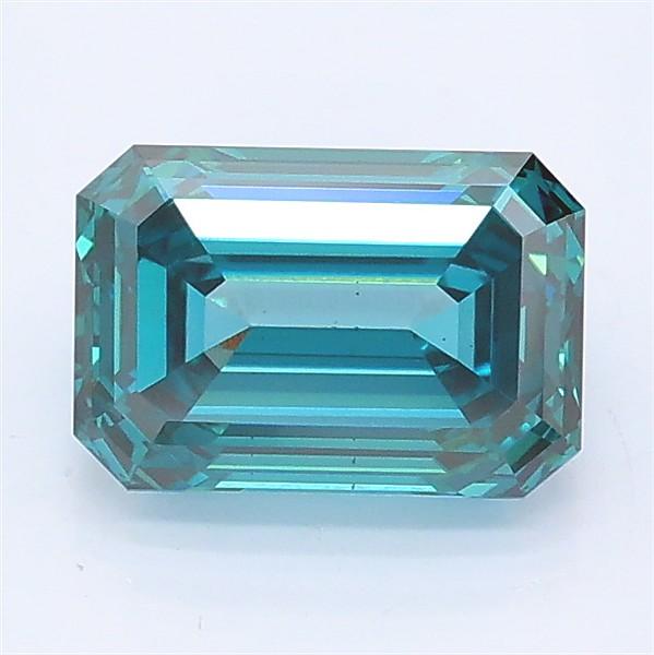 1.49 Ct. Fancy Vivid Blue Emerald Lab Grown Diamond