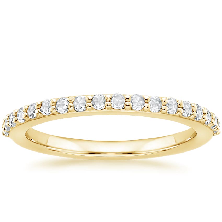 Rose gold diamond engagement ring with surprise diamond details
