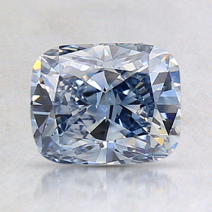 1.37 Ct. Fancy Blue Cushion Lab Grown Diamond
