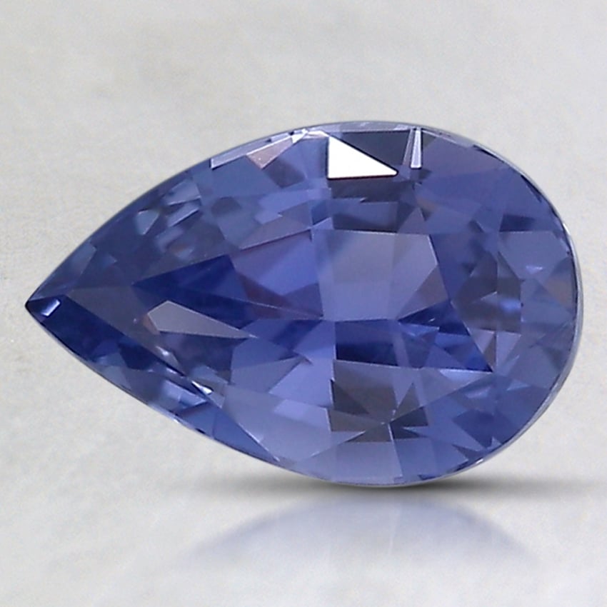 9.3x6.1mm Unheated Violet Pear Sapphire