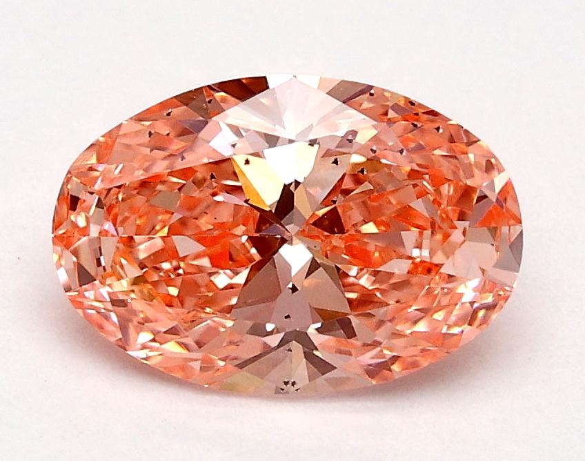 1.01 Ct. Fancy Vivid Pink Oval Lab Grown Diamond