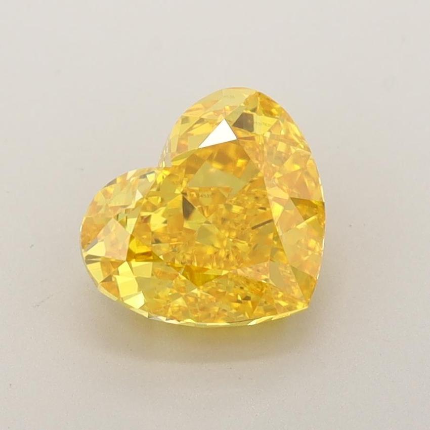 1.77 Ct. Fancy Vivid Yellow Heart Lab Grown Diamond