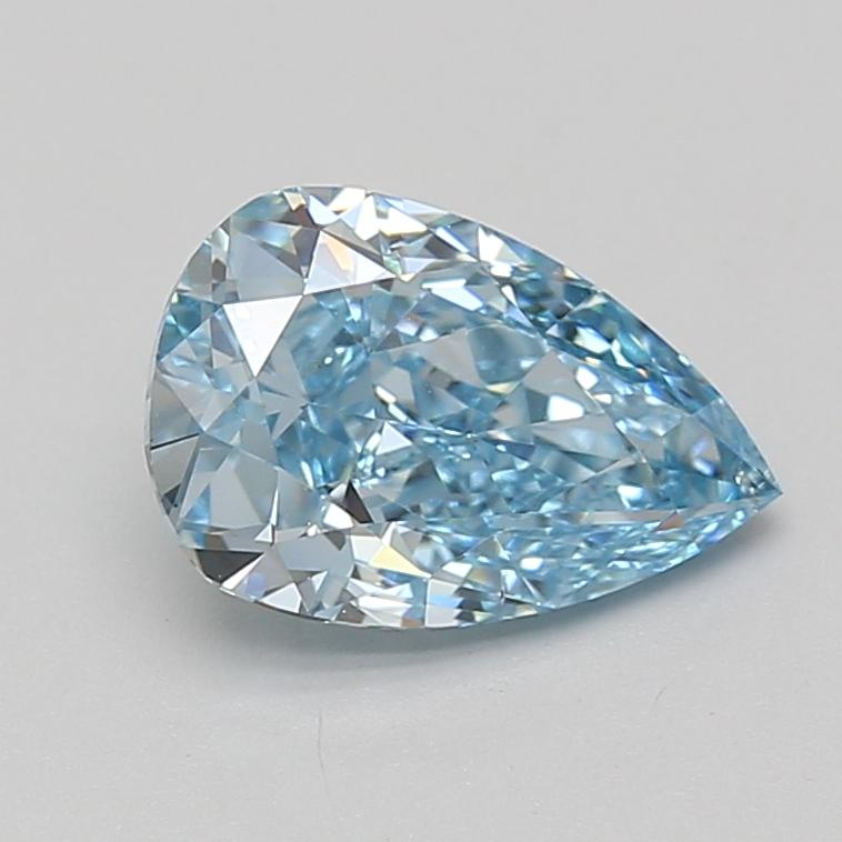 2.01 Ct. Fancy Vivid Blue Pear Lab Grown Diamond