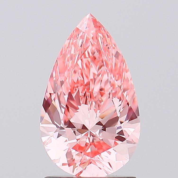 1.50 Ct. Fancy Vivid Pink Pear Lab Grown Diamond