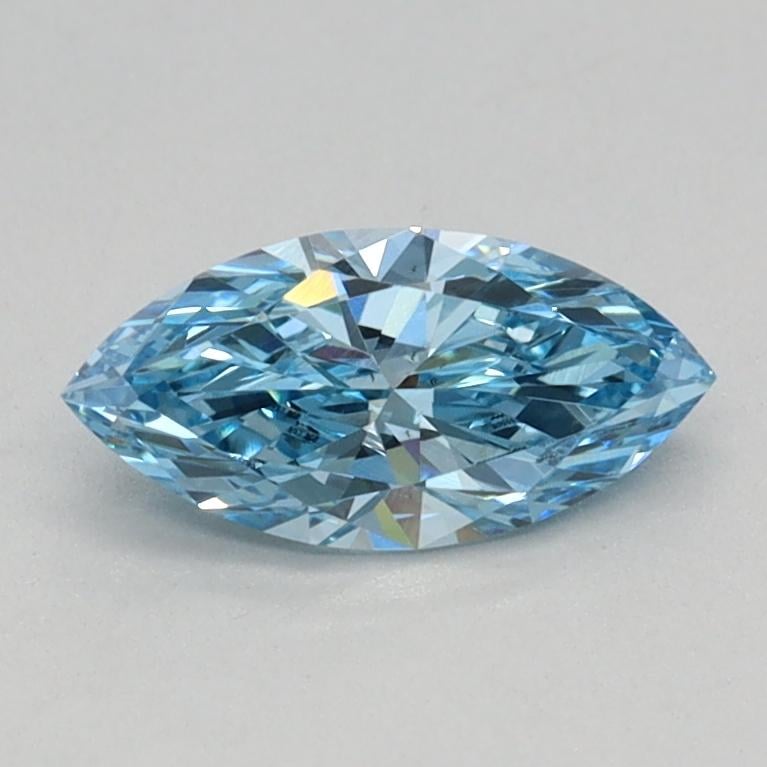 0.42 Ct. Fancy Vivid Blue Marquise Lab Grown Diamond