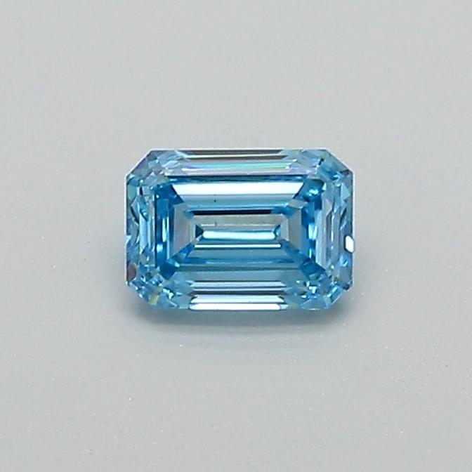 0.33 Ct. Fancy Vivid Blue Emerald Lab Grown Diamond
