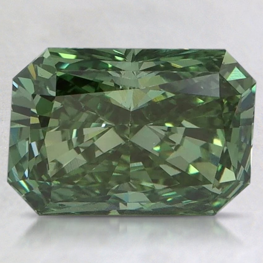 2.58 Ct. Fancy Vivid Green Radiant Lab Grown Diamond