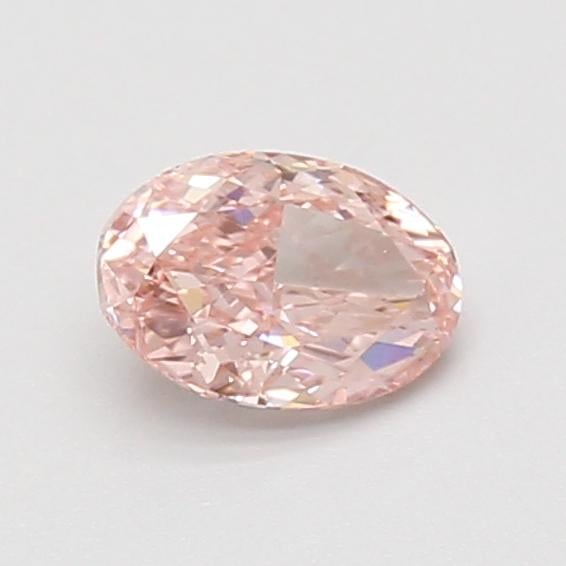 0.61 Ct. Fancy Vivid Pink Oval Lab Grown Diamond