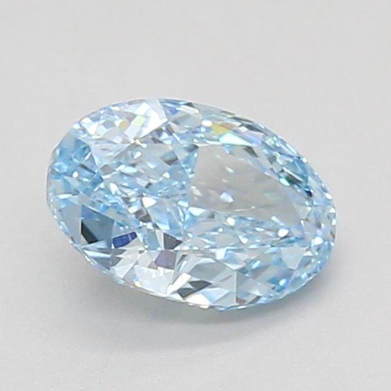1.00 Ct. Fancy Vivid Blue Oval Lab Grown Diamond