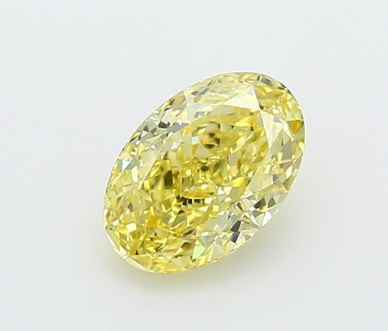 1.51 Ct. Fancy Intense  Yellow Oval Lab Grown Diamond