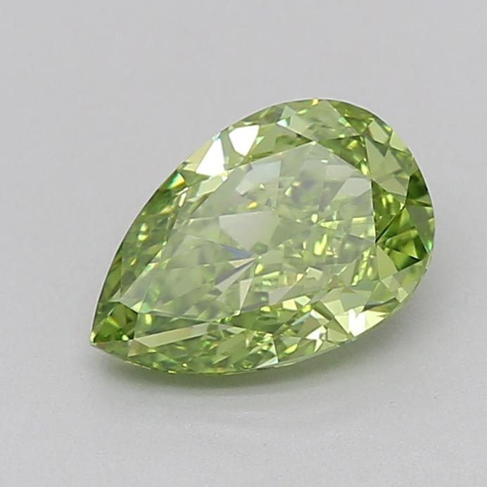 1.01 Ct. Fancy Vivid  Green Pear Lab Grown Diamond