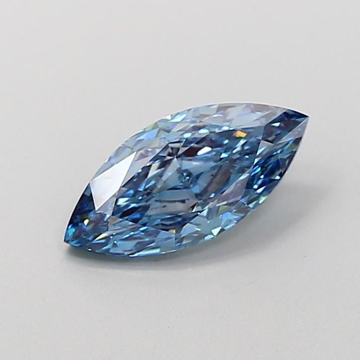 1.14 Ct. Fancy Vivid  Blue Marquise Lab Grown Diamond
