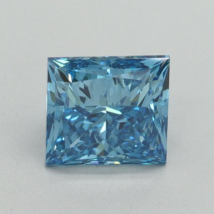 1.50 Ct. Fancy Vivid Blue Princess Lab Grown Diamond