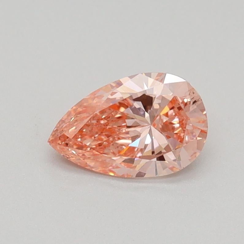 0.55 Ct. Fancy Intense Pink Pear Lab Grown Diamond