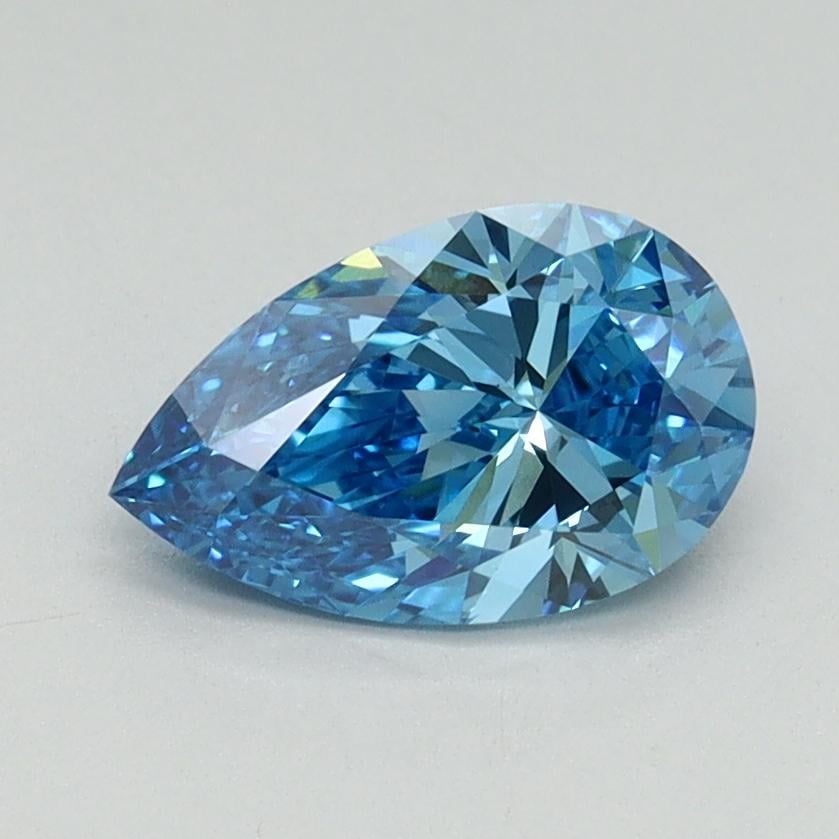 1.00 Ct. Fancy Vivid Blue Pear Lab Grown Diamond