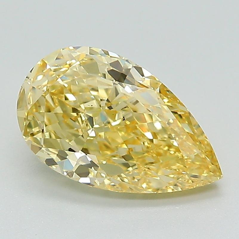 1.92 Ct. Fancy Intense  Yellow Pear Lab Grown Diamond
