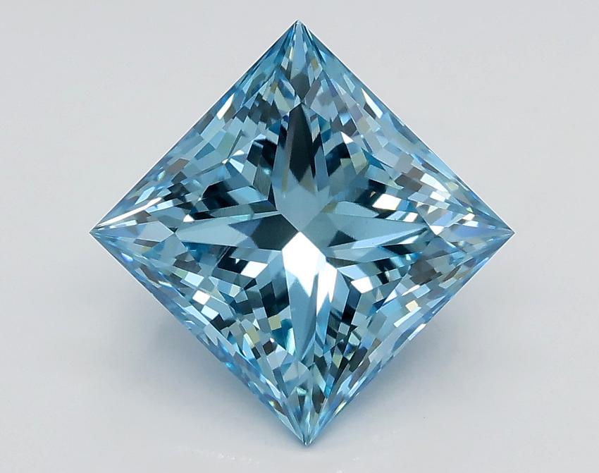 2.40 Ct. Fancy Vivid Blue Princess Lab Grown Diamond