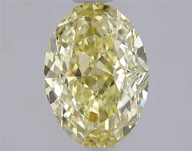 1.51 Ct. Fancy Yellow Oval Lab Grown Diamond