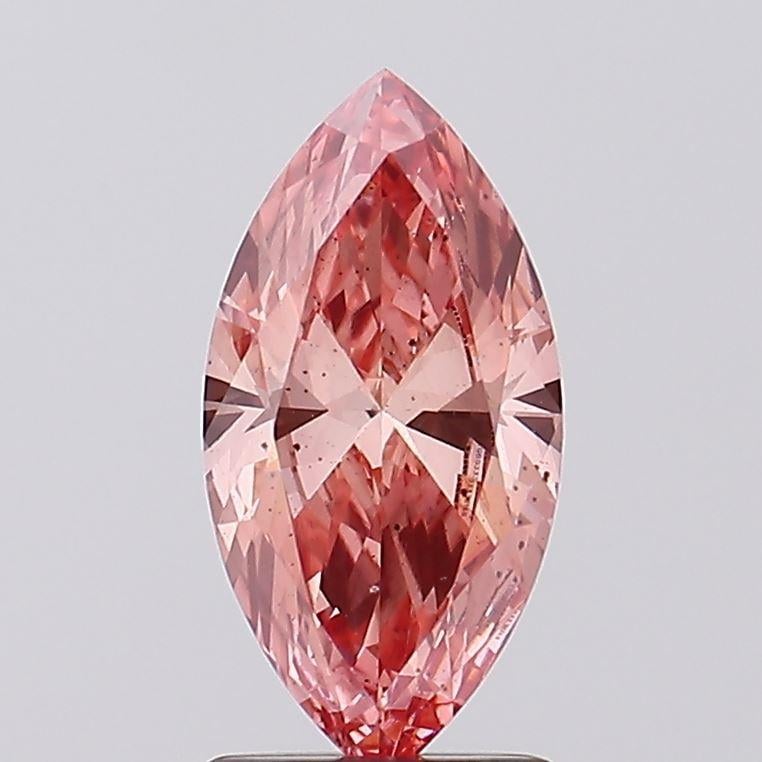 1.47 Ct. Fancy Vivid Pink Marquise Lab Grown Diamond