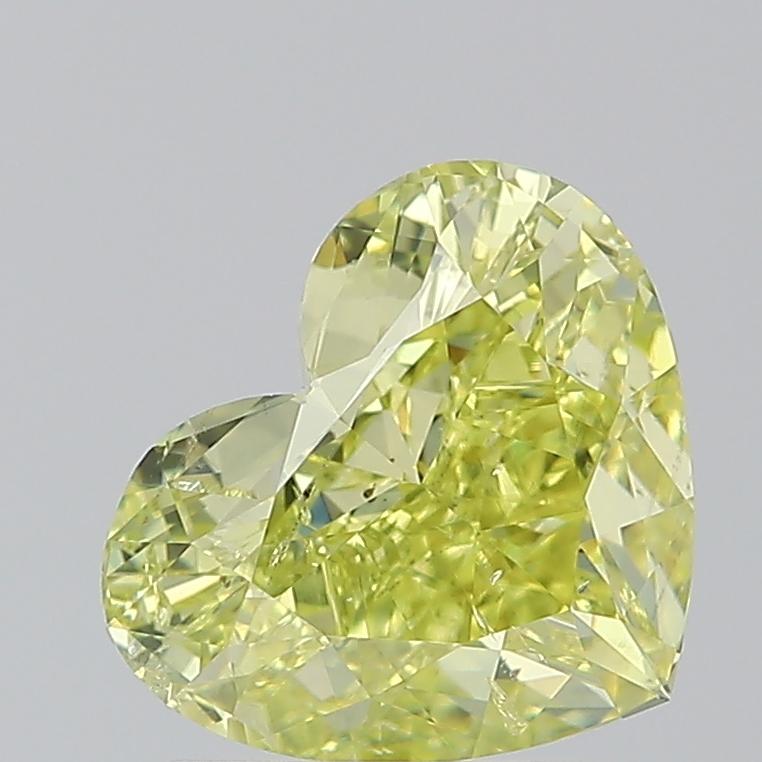 2.00 Ct. Fancy Intense  Yellow Heart Diamond