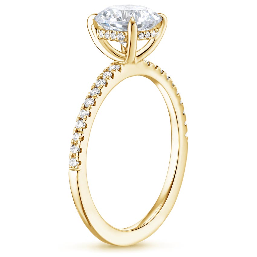 18K Yellow Gold Perfect Fit Diamond Ring (1/5 ct. tw.), large side view