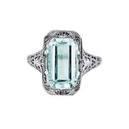 Edwardian Aquamarine Vintage Ring