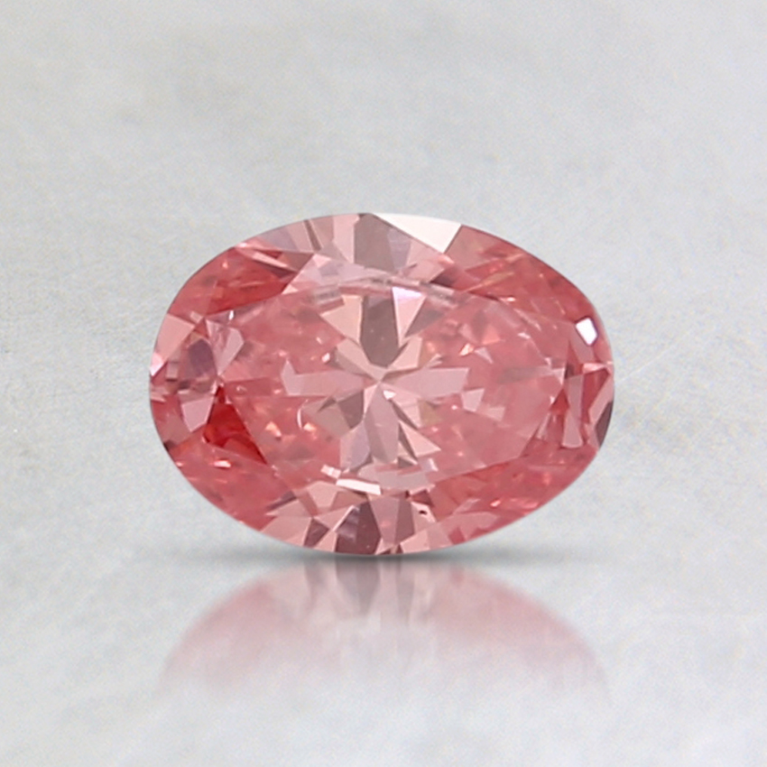 0.51 Ct. Fancy Vivid Pink Oval Lab Created Diamond