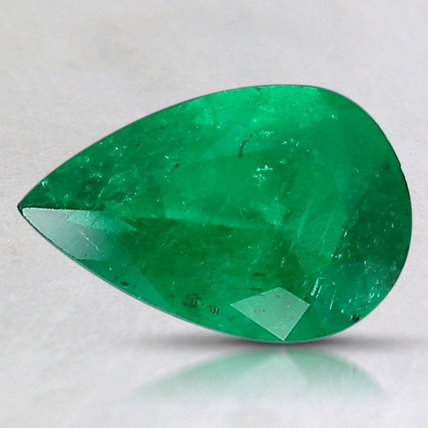 9.3x6.1mm Pear Colombian Emerald