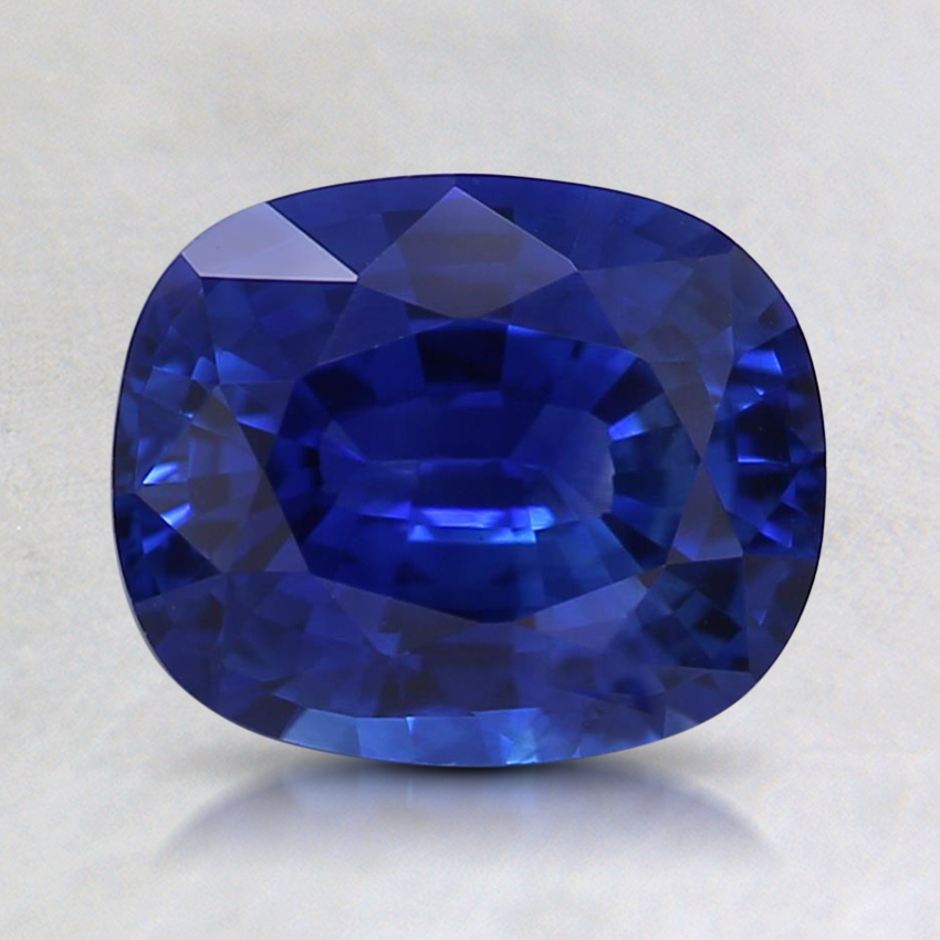 7.7x6.4mm Blue Cushion Sapphire