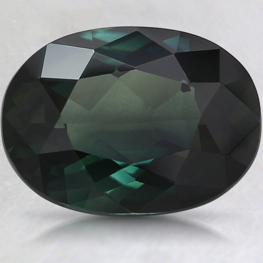 11.1x8.2mm Teal Oval Sapphire