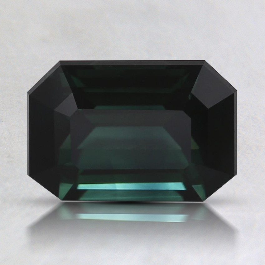 8.1x5.5mm Unheated Teal Emerald Sapphire
