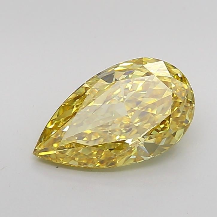 2.02 Ct. Fancy Intense Yellow Pear Lab Grown Diamond