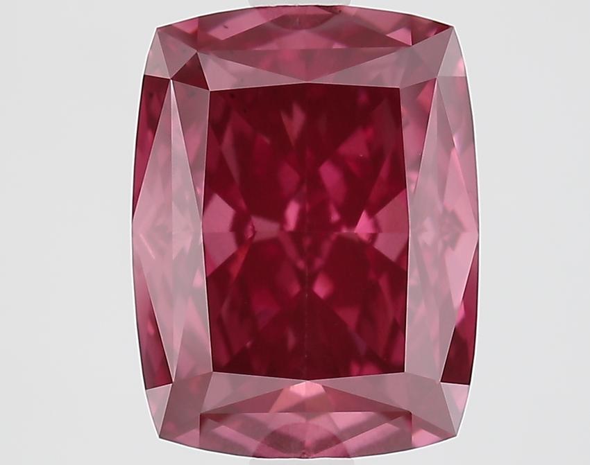 3.25 Ct. Fancy Vivid Pink Cushion Lab Grown Diamond