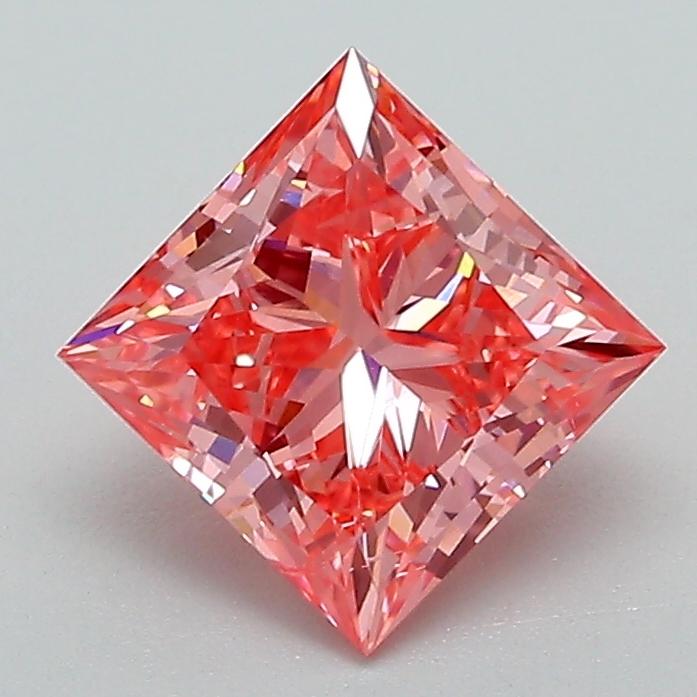 1.53 Ct. Fancy Vivid Pink Princess Lab Grown Diamond