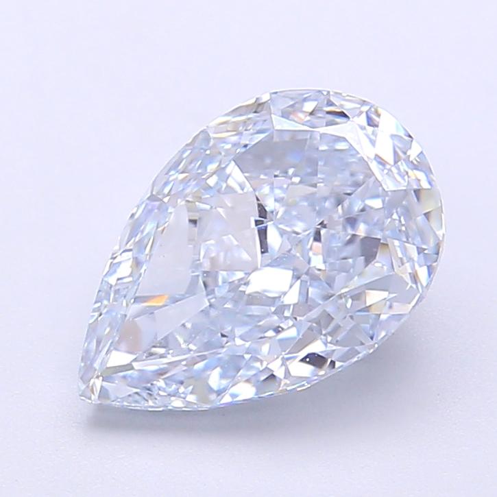 2.53 Ct. Fancy Intense  Blue Pear Lab Grown Diamond