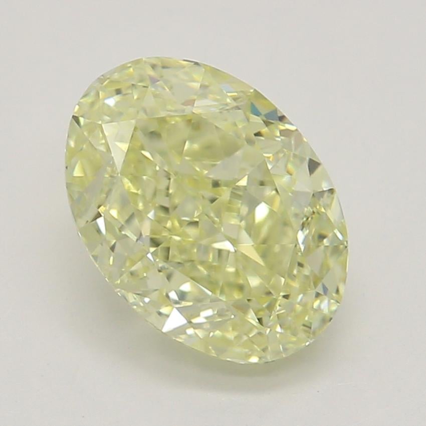 1.13 Ct. Fancy Light Yellow Oval Diamond