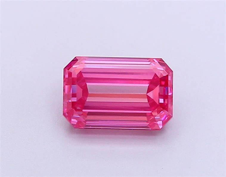 1.53 Ct. Fancy Vivid  Pink Emerald Lab Grown Diamond