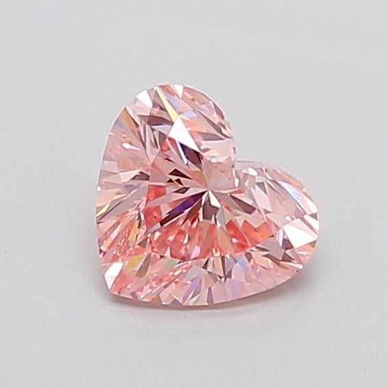 1.05 Ct. Fancy Intense  Pink Heart Lab Grown Diamond