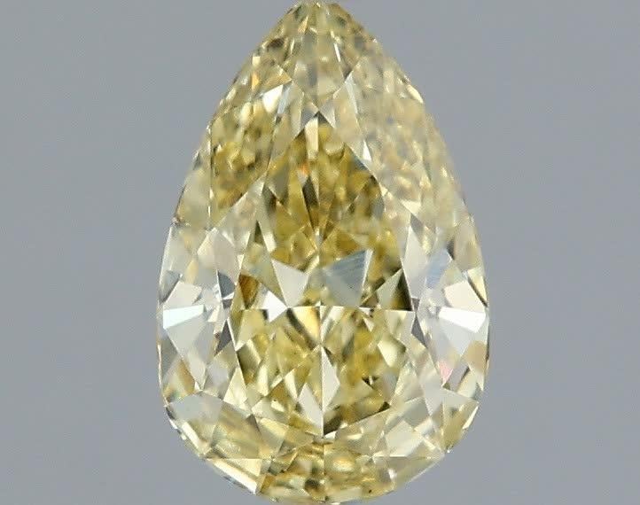 1.09 Ct. Fancy Intense Yellow Pear Lab Grown Diamond