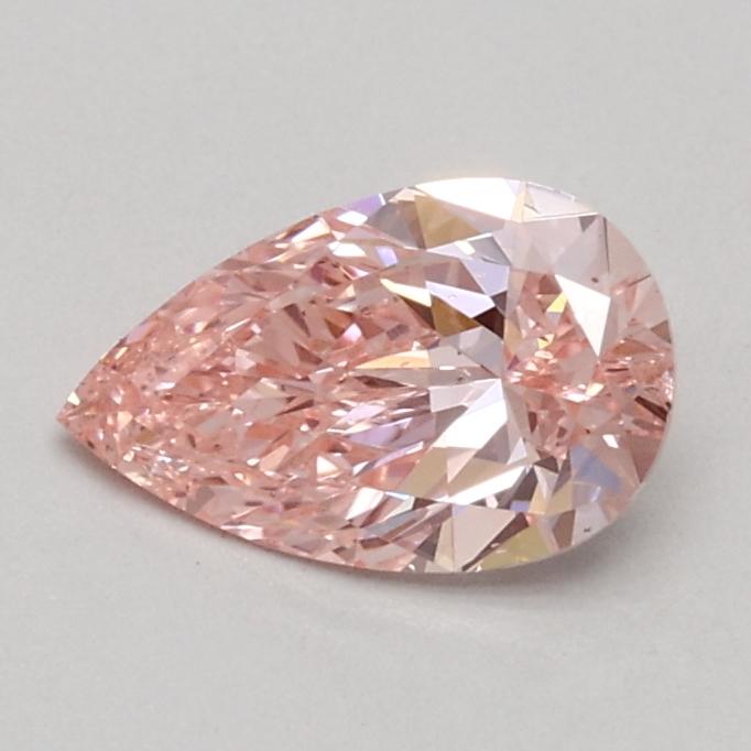 0.46 Ct. Fancy Intense Pink Pear Lab Grown Diamond