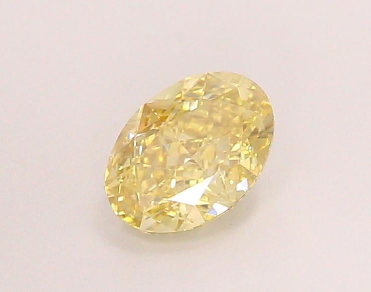 1.04 Ct. Fancy Yellow Oval Lab Grown Diamond
