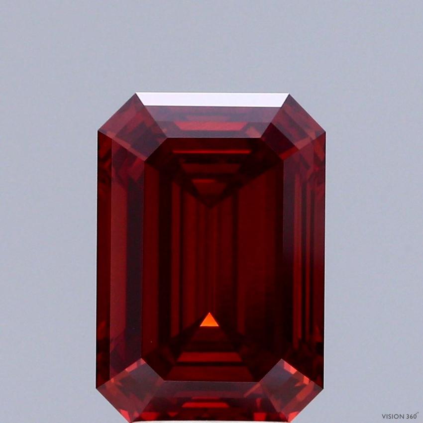 5.04 Ct. Fancy Orange Emerald Lab Grown Diamond