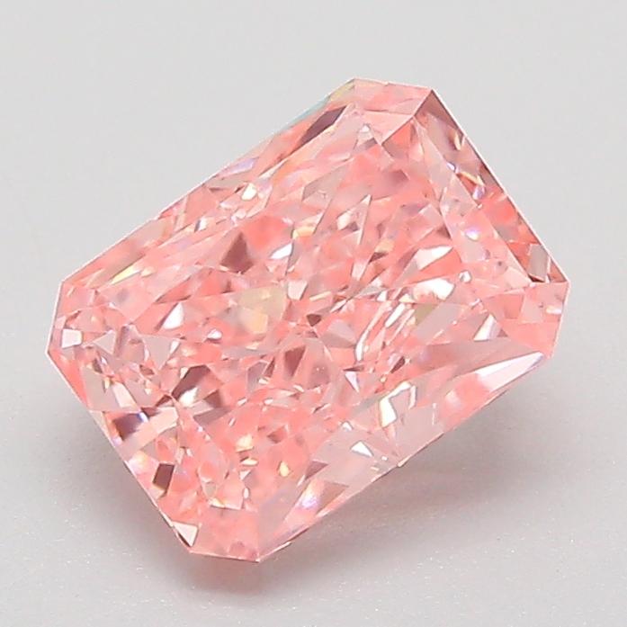 1.61 Ct. Fancy Vivid  Pink Radiant Lab Grown Diamond