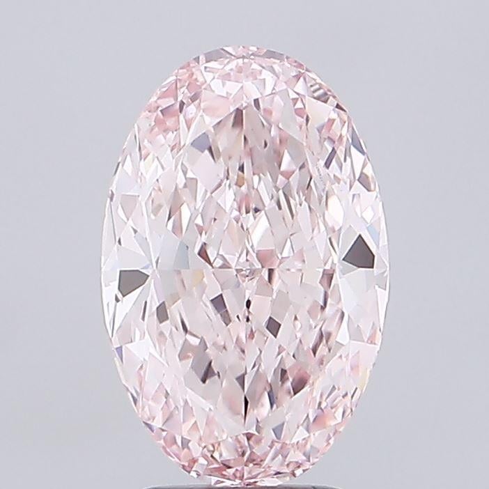 4.05 Ct. Fancy Intense Pink Oval Lab Grown Diamond