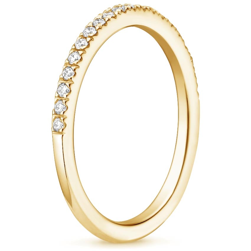 18K Yellow Gold Ballad Diamond Ring (1/6 ct. tw.), large side view