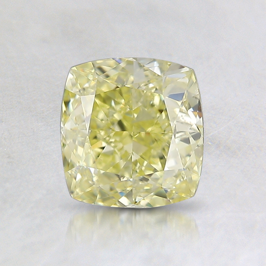 0.96 Ct. Fancy Yellow Cushion Diamond