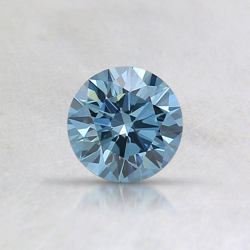 0.35 Ct. Fancy Deep Greenish Blue Round Lab Grown Diamond