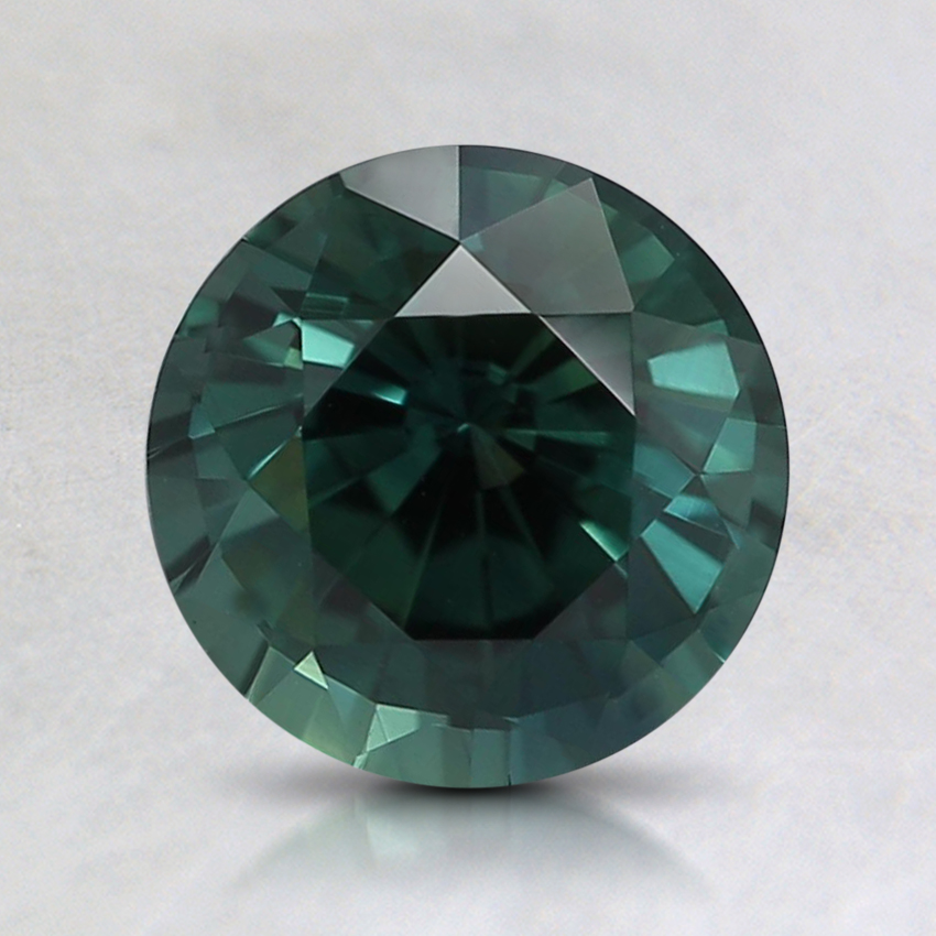 7mm Unheated Teal Round Sapphire